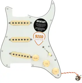 SLPG-TVTG-AW-PPG-S5W 920D CUSTOM Texas Stratocaster Pickguard