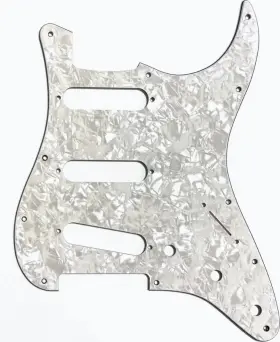 All Parts Pg-0552-065 Pg-0552 11-hole Pickguard For Stratocaster Parchment Pearloid 4-ply Pp/p/b/p