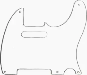 All Parts Pg-0560-031 Pg-0560 5-hole Pickguard For Telecaster Transparent Clear .060 Standard
