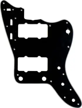 All Parts Pg-0582-035 Pg-0582 13-hole Pickguard For Us Jazzmaster White 3-ply W/b/w .090