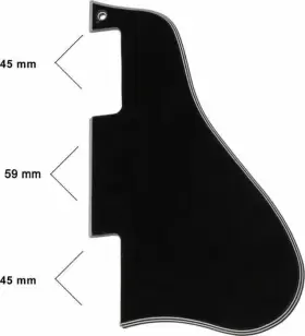 All Parts Pg-0818-037 Pg-0818 Short Pickguard For Gibson Es-335 All Parts Pg-0818-037 Pg-0818 Short Pickguard For Gibson Es-335