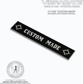 All Parts Pg-0819-033 0819-033 Vibramate Inch Custom Made Nameplate