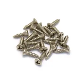 Allparts 00727-00207508 Pack Of 20 Nickel Gibson Size Pickguard Screws Genuine Musical Instr