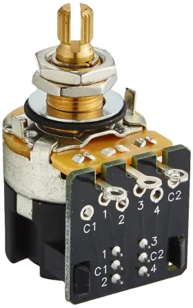 Allparts 645208046483 2017 Cts 500k Push Pull Audio Pot Ep-5586-000 Gold