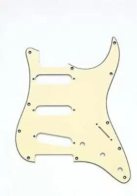 Allparts Pg-0552-048 Pg-0552 11-hole Pickguard For Stratocaster Vintage Cream 3-ply Allparts Pg-0552-048 Pg-0552 11-hole Pickguard For Stratocaster Vintage Cream 3-ply