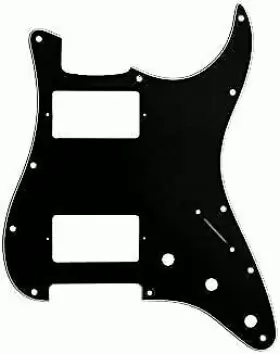 Allparts Pg-9595-033 Pg-9595 2 Humbucker Pickguard For Stratocaster Black 3-ply .090 Allparts Pg-9595-033 Pg-9595 2 Humbucker Pickguard For Stratocaster Black 3-ply .090