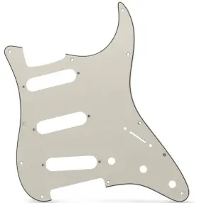 Axlabs Ax-pgs3p11s-aw Strat-style Pickguard - 3 Ply / 11-hole Aged White