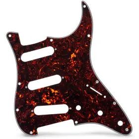 Axlabs Ax-pgs3p11s-bt Strat-style Pickguard - 3 Ply / 11-hole Brown Tortoise Axlabs Ax-pgs3p11s-bt Strat-style Pickguard - 3 Ply / 11-hole Brown Tortoise