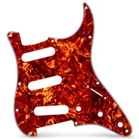 Axlabs Ax-pgs3p11s-rt Strat-style Pickguard - 3 Ply / 11-hole Red Tortoise