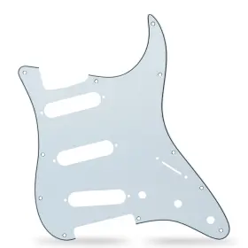 Axlabs Ax-pgs3p11s-w Strat-style Pickguard - 3 Ply / 11-hole White Axlabs Ax-pgs3p11s-w Strat-style Pickguard - 3 Ply / 11-hole White