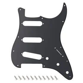 Banworks Jt-hb-01-2 1 Ply Strat Sss Pickguard 11-hole Electric Guitar Scratch