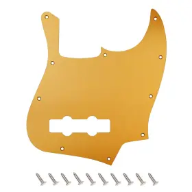 Banworks Jt-hb-11 Cnc Processed Aluminum Jazz Bass Pickguard 1.5mm-thick 1 Ply 10-hole Straight