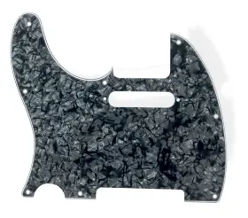 131661BKPRLEFT BITTERROOT Pickguard Tele Single Coil Hole Ply