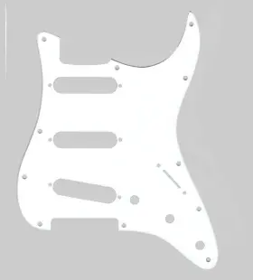 081607WH BITTERROOT GUITARS Pickguard American Mim Hole Ply