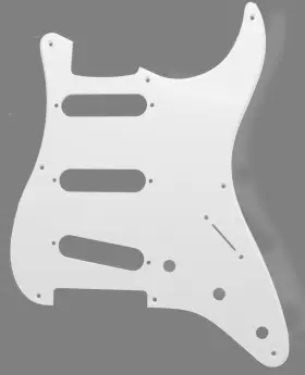 081609WH BITTERROOT GUITARS Pickguard Hole Cbs Single Ply