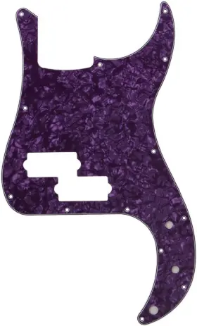 N02297 BQLZR Pearl Pvc Ply Bass Pickguard Plate Electric