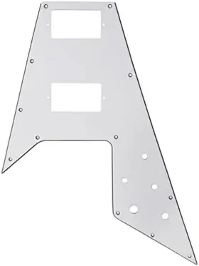 Branded 313030621634 White Guitar Pickguard Scratch Plate Fit V Flying