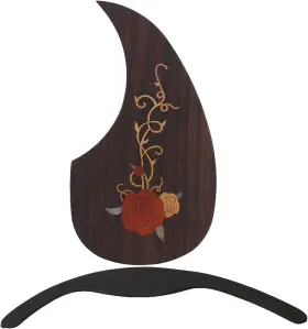 313049516570 ACOUSTIC Rosewood Guitar Pickguard Ebony Arm
