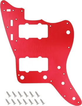 Branded 313109992917 Red Aluminum Guitar Pickguard Scratch Plate Fit Jazzmaster Guitars