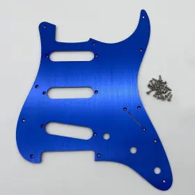 Branded 313114790720 Blue Aluminum Guitar Sss Pickguard Scratch Plate Fit Strat St