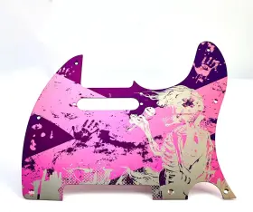 445034834833 GUITAR Titanium Splashed Pickguard Plate Tele