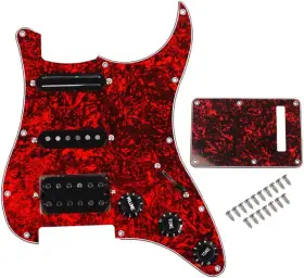 Branded 445040171151 Hss Red Pearl Guitar Loaded Prewired Pickguard Fit Strat St