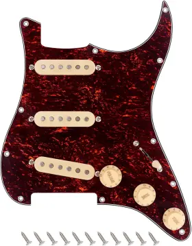 Branded 445045412488 Tortoise Shell Sss Guitar Loaded Prewired Pickguard With Alnico Pickups Fit Stra