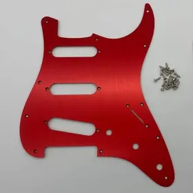 Branded 711181248104 Aluminum Red Sss Guitar Pickguard Plate Fit Stratocaster St