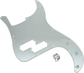 Branded 726084516564 Silver Mirror 4 String Bass Pickguard Fit Precision P