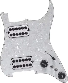 Feef PEARL Guitar Prewired Pickguard Pole Pickups Strat Feef PEARL Guitar Prewired Pickguard Pole Pickups Strat