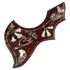 ZSKJ1275 DOMOFA Guitar Pickguard Guard Inlaid Abalone Flower