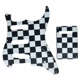 K1937-DOPRO DOPRO Grid Hole Strat Printed Pickguard