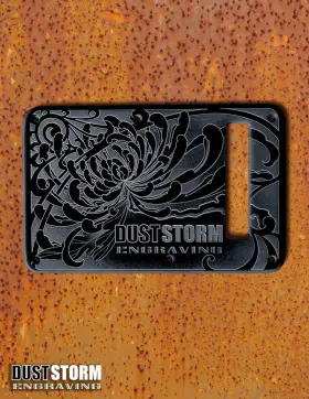 Dust Storm Engraving Dsesad1 Engraved Pickguard And Tremolo Cover In Glossy Acrylic 10 Solid Color Choices