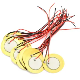 Dzs Elec 737504624233 15pcs 27mm Piezo Disc Transducer Contact Microphone Trigger Sound Sensor With