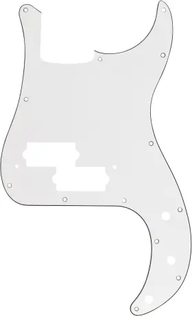 0058261000 FENDER Precision Bass Pickguard Hole
