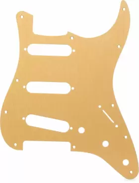 Fender 0992139000 11-hole Modern-style Stratocaster S/s/s Pickguard - Anodized Gold
