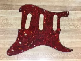 Fender 0992142000 Stratocaster Sss Pickguard Red Tortoise Shell 11 Hole By All Parts Used Fender 0992142000 Stratocaster Sss Pickguard Red Tortoise Shell 11 Hole By All Parts Used