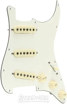 0992341509 FENDER Wired Stratocaster Pickguard Parchment #2