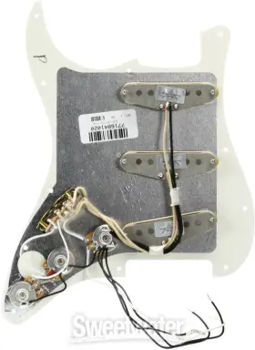 0992341509 FENDER Wired Stratocaster Pickguard Parchment #3