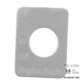 Grand General 68483 Stainless Steel Engine Brake-1 Switch Plate For Brake - 1