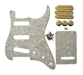 PG-KIT-P3-CP-SSS GUITAR MADNESS Cream Pearl Strat Pickguard #2