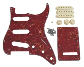 PG-KIT-P3-RT-SSS GUITAR MADNESS Tortoise Pickguard Cream #2