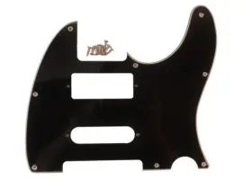 Guitar Madness 718645243712 Black Tele Nashville Mini Hum Pickguard 3-ply Fits Usa And Mim For Telecaster