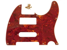Guitar Madness 718645244252 Red Tortoise Tele Nashville Mini Hum Pickguard 4-ply Fits Usa And Mim