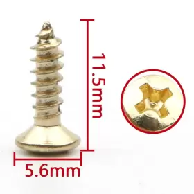 744430888844 GUITAR SCREWS Pack Bass Pickguard Screw Tl Sg Lp #2