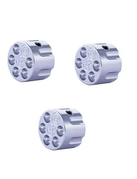 Guyker 731694427803 3pcs Guitar Potentiometer Control Knobs For 6mm 0.24 Inch Dia. Shaft Pots - Knur