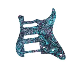 Guyker G-pickguard-003-pg004-green 11 Hole Guitar Pickguard Resin Strat St Style S/s/h Pick Guard Scratch Back
