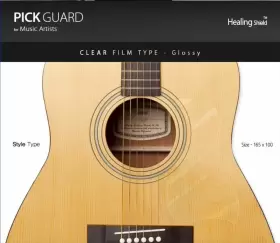 4334231179 HEALING SHIELD Acoustic Guitar Pickguard Guard #2