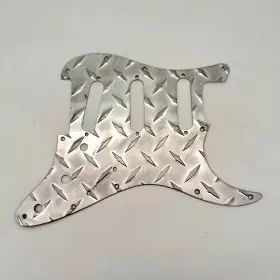 BPG1101 HOODOO Stratocaster Pickguard Diamond Plate Relic