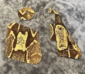 BOA1 HOWES CUSTOM Boa Snakeskin Les Paul Pickguard Control #2